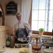 Frisch am Büffet zubereitete Speisen