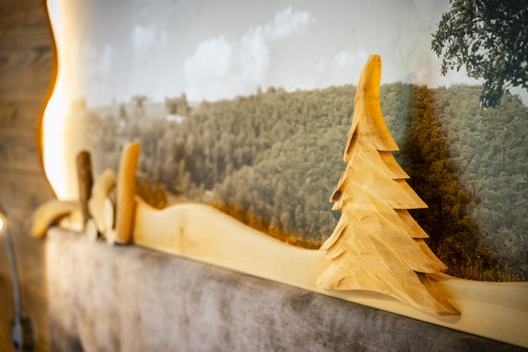 Doppelzimmer Holzdeko